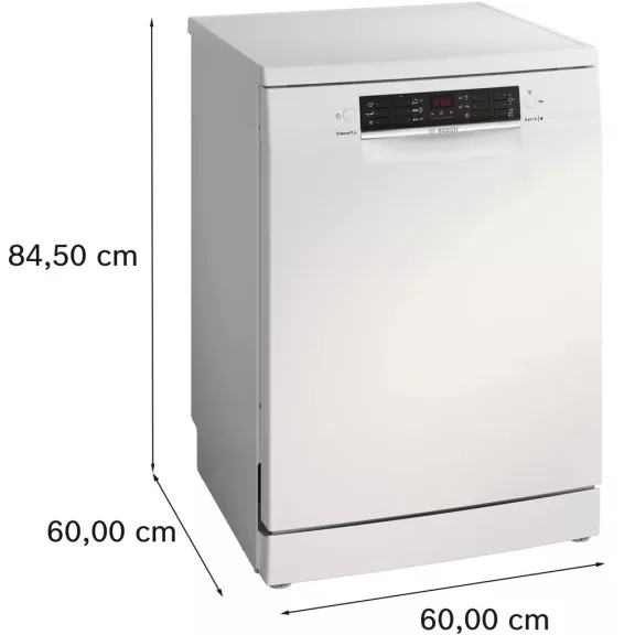 BOSCH SMS46KW02E Serie|4 Szabadonálló mosogatógép | Fehér | 60 cm
