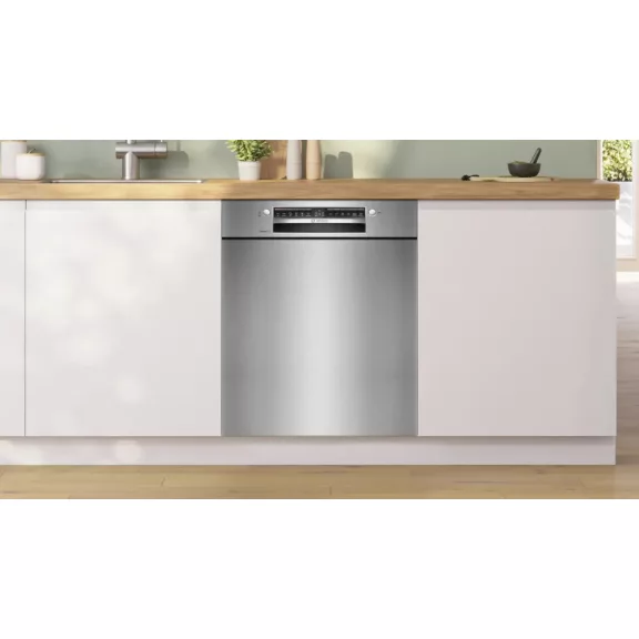 BOSCH SMU4EVS08E Serie|4 Pult alá beépíthető mosogatógép | Nemesacél | 60 cm