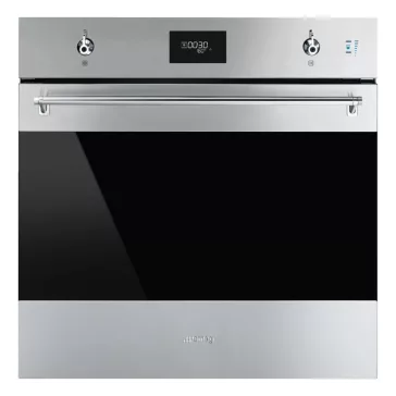   SMEG KOMBINÁLT SÜTŐ, GŐZFUNKCIÓVAL, Classica design, Galileo, 60 cm, CS LCD, inox