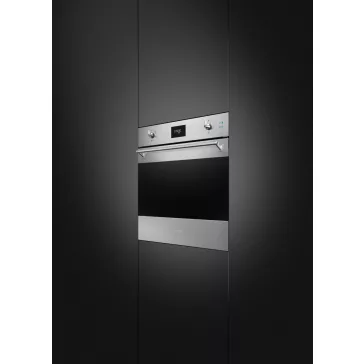   SMEG KOMBINÁLT SÜTŐ, GŐZFUNKCIÓVAL, Classica design, Galileo, 60 cm, CS LCD, inox