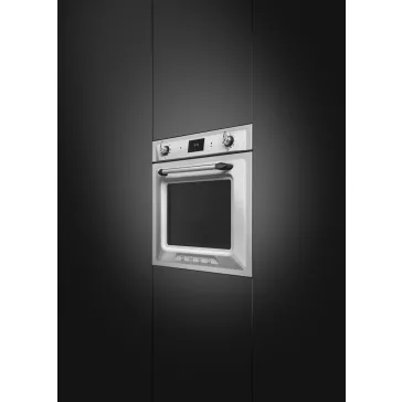   SMEG PIROLITIKUS HŐLÉGKEVERÉSES SÜTŐ, Victoria design, Galileo, 60 cm, ES LCD, inox