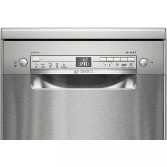 BOSCH SPS2HMI42E Serie|2 Szabadonálló mosogatógép | Nemesacél | 45 cm