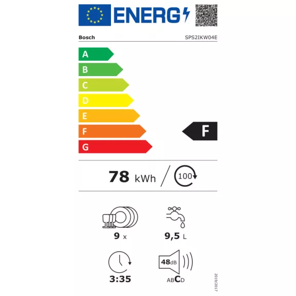 BOSCH SPS2IKW10E Serie|2 Szabadonálló mosogatógép | Fehér | 45 cm