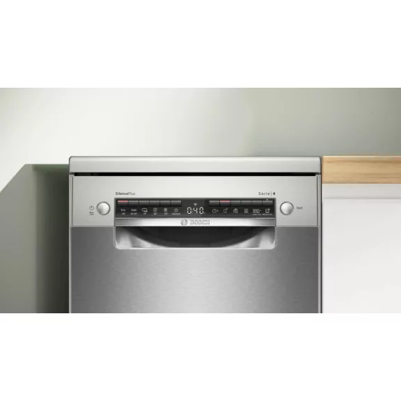 BOSCH SPS4EMI17E Serie|4 Szabadonálló mosogatógép | Silver-inox | 45 cm