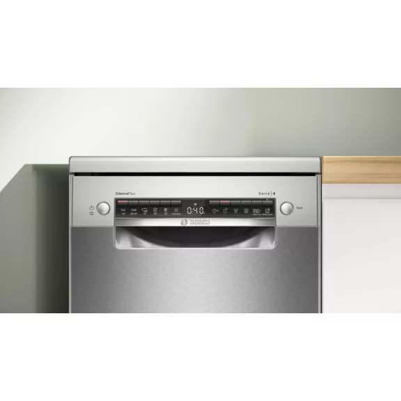 BOSCH SPS4HMI49E Serie|4 Szabadonálló mosogatógép | Silver-inox | 45 cm