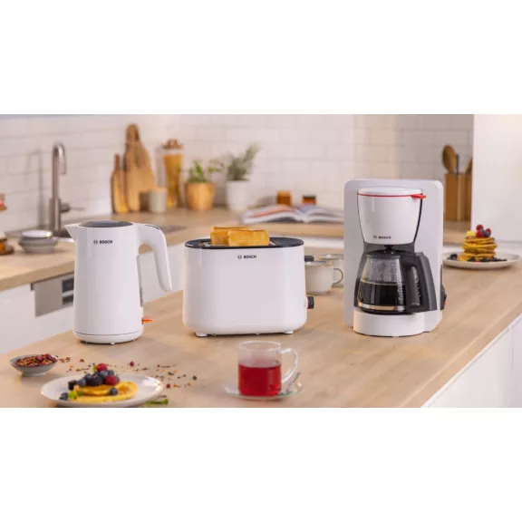 BOSCH TAT2M121 Kompakt kenyérpirító | 970 W | Fehér