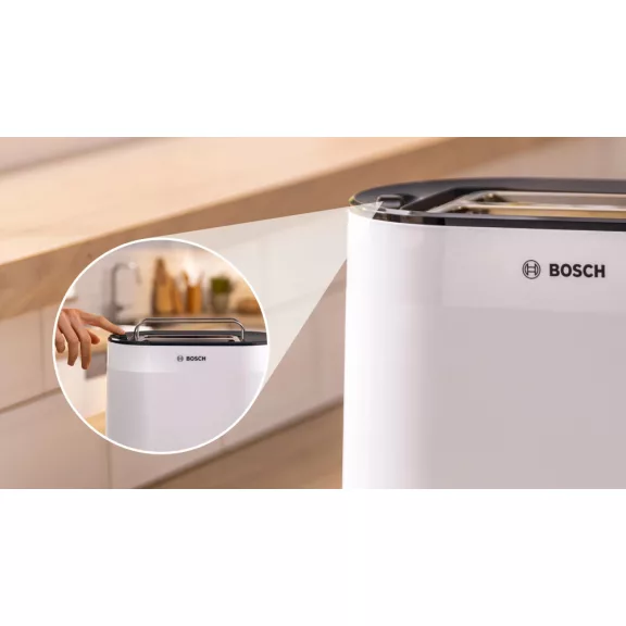 BOSCH TAT2M121 Kompakt kenyérpirító | 970 W | Fehér