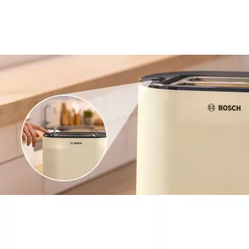 BOSCH TAT2M127 Kompakt kenyérpirító | 970 W | Bézs