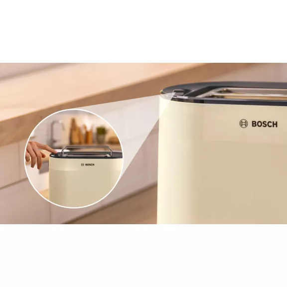 BOSCH TAT2M127 Kompakt kenyérpirító | 970 W | Bézs