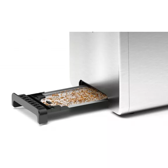 BOSCH TAT3P420 Kompakt kenyérpirító | DesignLine | 970 W | Nemesacél