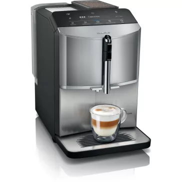   SIEMENS TF305E04 Teljesen automata kávéfőző |  EQ300 |  Titán/Fekete | Kivehető víztartály | 15 bar