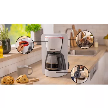 BOSCH TKA2M111 Kávéfőző | MyMoment | 1200W | Fehér