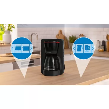 BOSCH TKA2M113 Kávéfőző | MyMoment | 1200W | Fekete