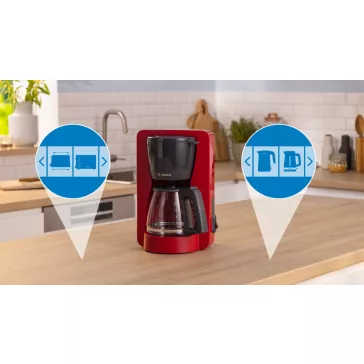 BOSCH TKA2M114 Kávéfőző | MyMoment | 1200W | Piros