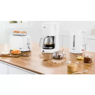 BOSCH TKA3A031 Kávéfőző | CompactClass Extra | Fehér