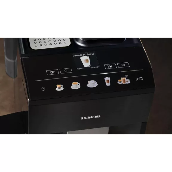 SIEMENS TQ518RX3 Teljesen automata kávéfőző | EQ500 | Sötét inox | Kivehető víztartály | 15 bar