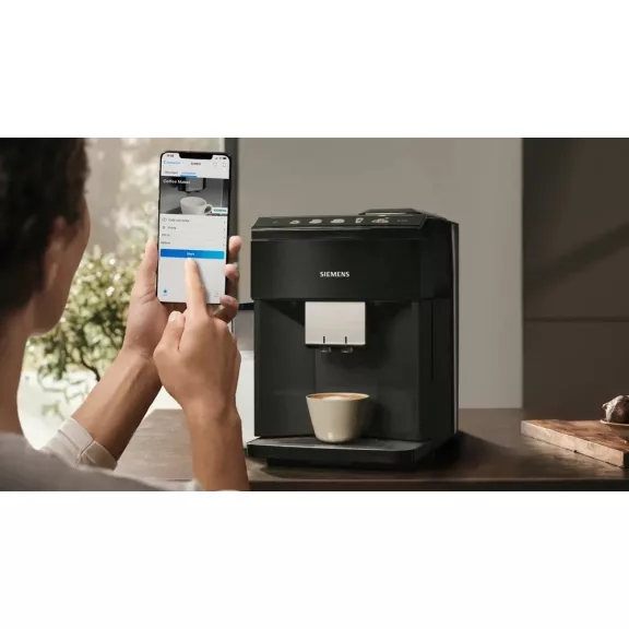 SIEMENS TQ518RX3 Teljesen automata kávéfőző | EQ500 | Sötét inox | Kivehető víztartály | 15 bar