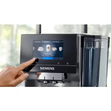   SIEMENS TQ717R03 Teljesen automata kávéfőző | EQ700 | Nemesacél/Fekete | Kivehető víztartály | 19 bar