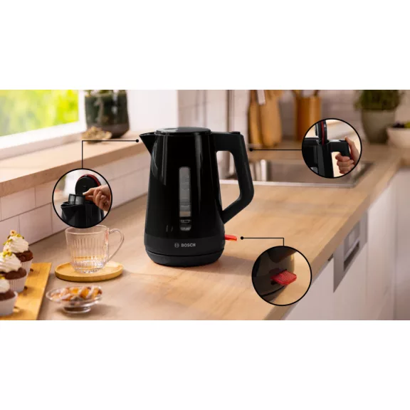 BOSCH TWK1M123 Vízforraló | MyMoment | 1.7 l | 2400 W | Fekete