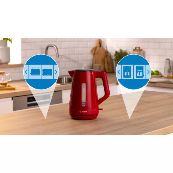 BOSCH TWK1M124 Vízforraló | MyMoment | 1.7 l | 2400 W | Piros