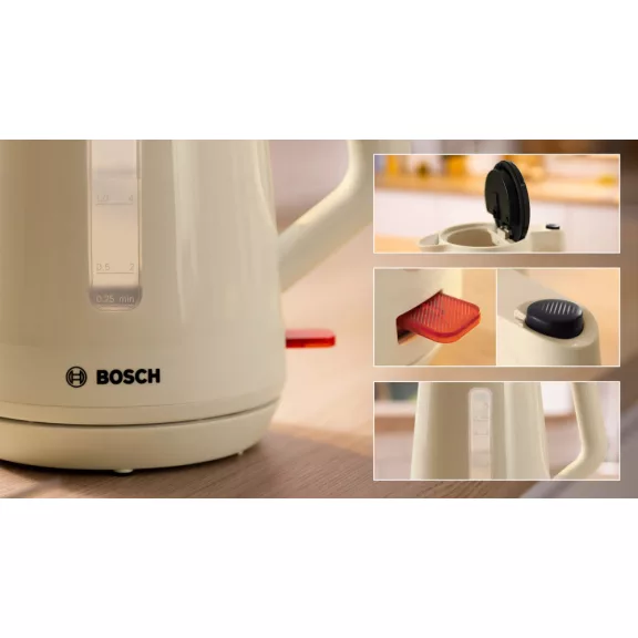 BOSCH TWK1M127 Vízforraló | MyMoment | 1.7 l | 2400 W | Bézs