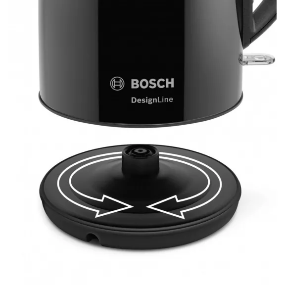 BOSCH TWK3P423 Vízforraló | DesignLine | 1.7 l | 2400 W | Fekete