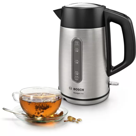 BOSCH TWK4P440 Vízforraló | DesignLine | 1.7 l | 2400 W | Nemesacél