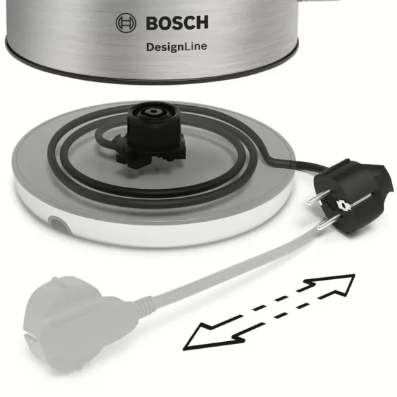 BOSCH TWK4P440 Vízforraló | DesignLine | 1.7 l | 2400 W | Nemesacél