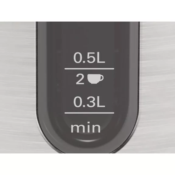 BOSCH TWK4P440 Vízforraló | DesignLine | 1.7 l | 2400 W | Nemesacél