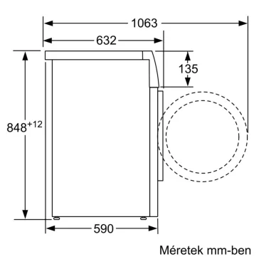 BOSCH WAL28R60BY Serie|6 Elöltöltős mosógép   