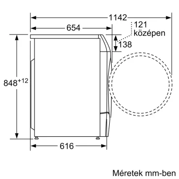 BOSCH WNC254A0BY Serie|8 Mosó-szárítógép 