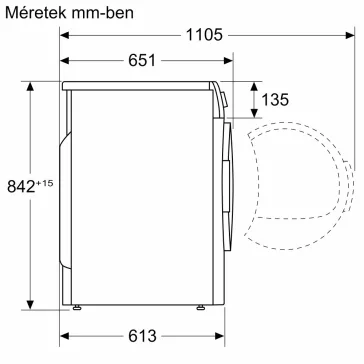 BOSCH WQB245B0BY Serie|8 Hőszívattyús szárítógép    