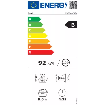 BOSCH WQB246CNBY Serie|8 Hőszívattyús szárítógép    