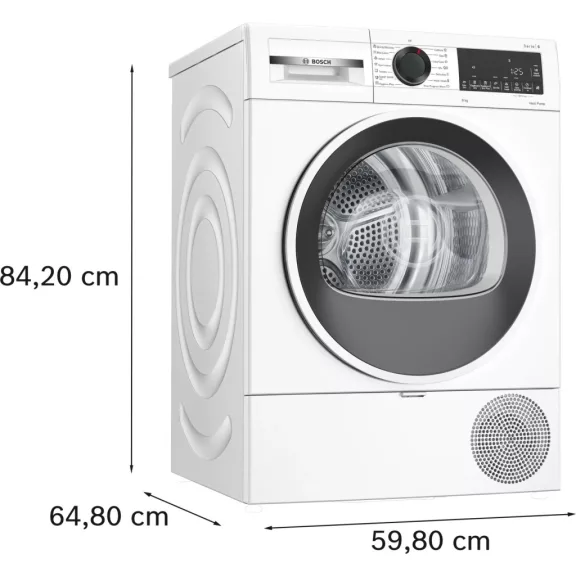 BOSCH WQG243DMBY Serie|6 Hőszívattyús szárítógép  