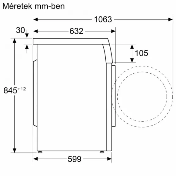 BOSCH WUU28T62BY Serie|6 Elöltöltős mosógép  